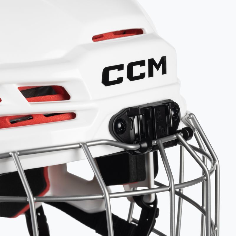 Шолом хокейний дитячий CCM Tacks 70 Combo білий 4109867 6