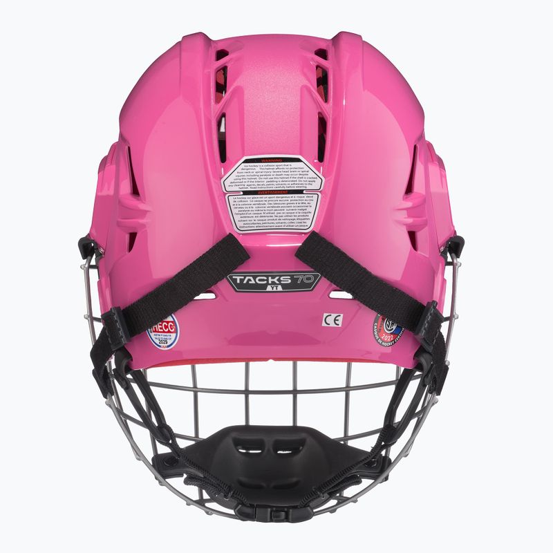 Шолом хокейний дитячий CCM Tacks 70 Combo JR pink 4