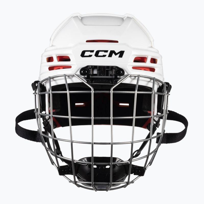 Шолом хокейний юніорський CCM Tacks 70 Combo білий 4109872 2