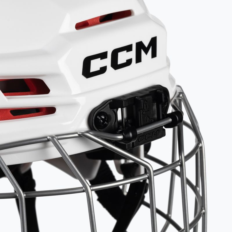 Шолом хокейний юніорський CCM Tacks 70 Combo білий 4109872 6