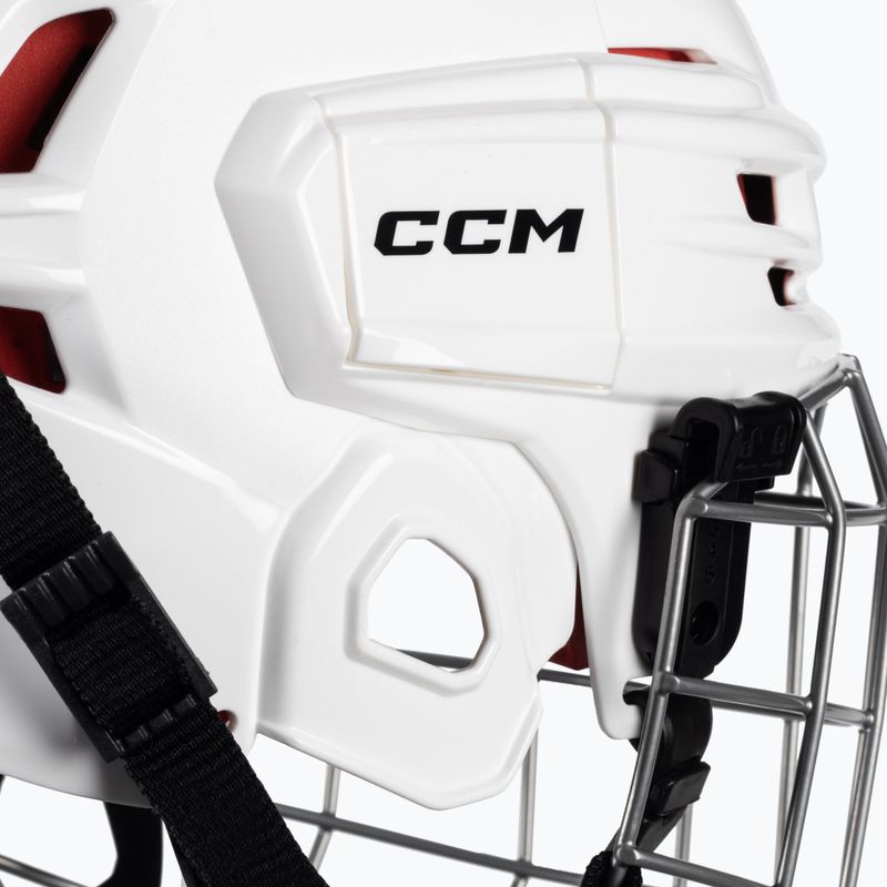 Шолом хокейний юніорський CCM Tacks 70 Combo білий 4109872 7
