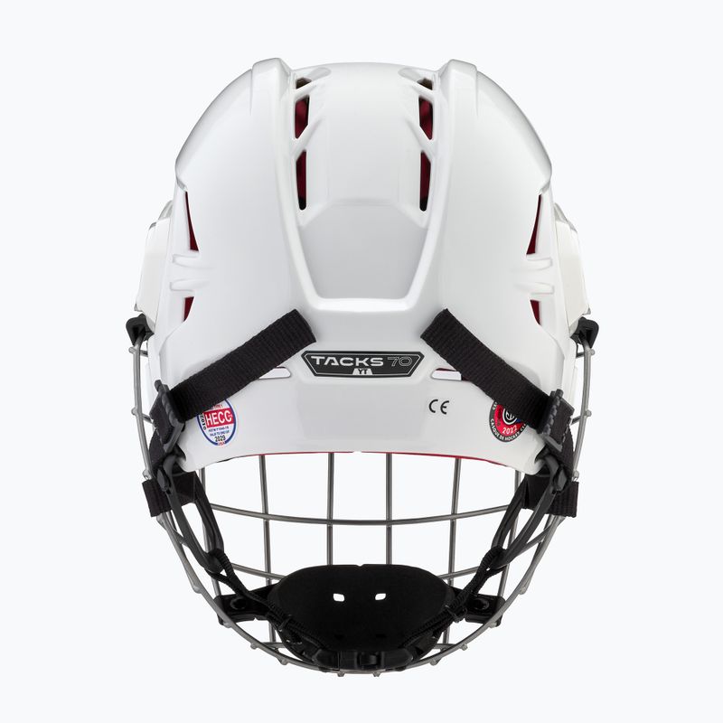 Шолом хокейний юніорський CCM Tacks 70 Combo білий 4109872 11