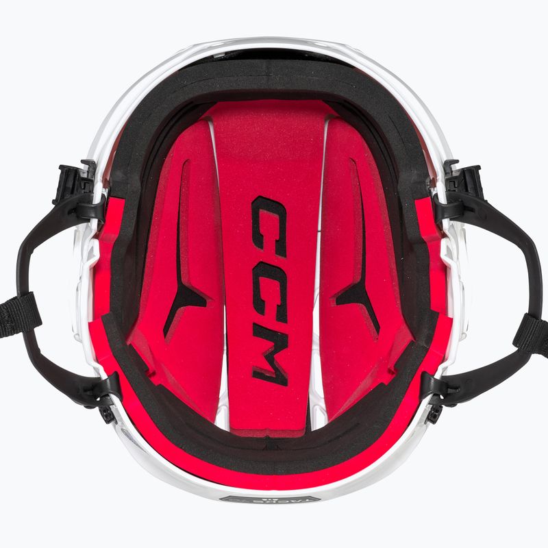 Шолом хокейний юніорський CCM Tacks 70 Combo білий 4109872 12