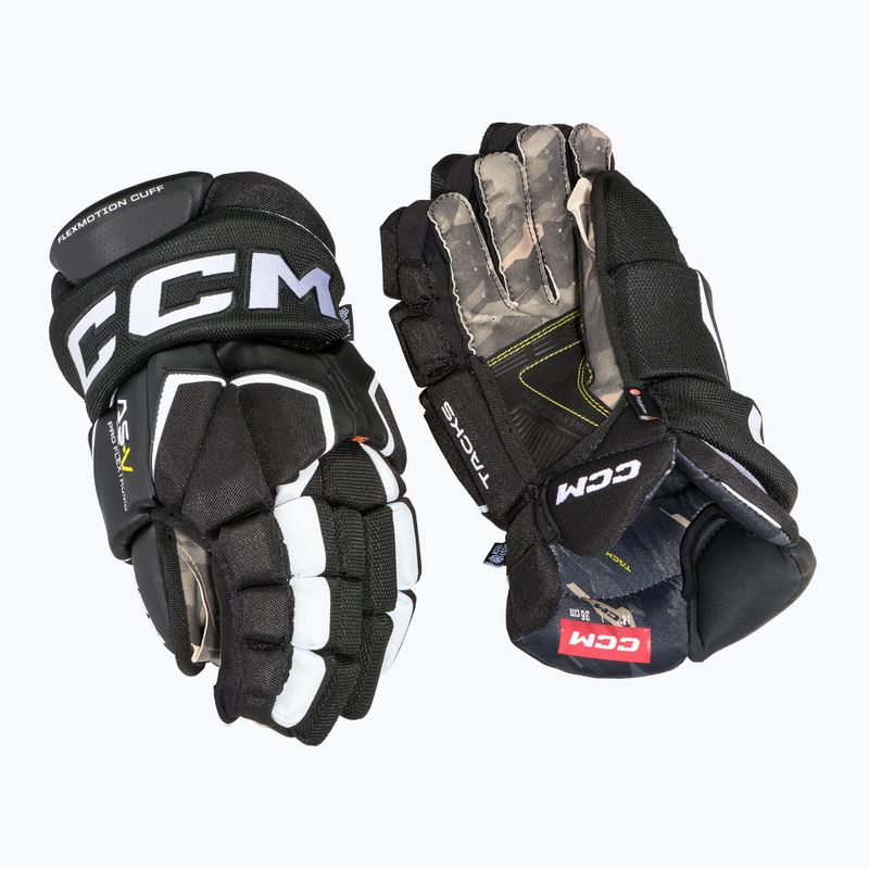 Рукавиці хокейні CCM Tacks AS-V Pro SR black/white