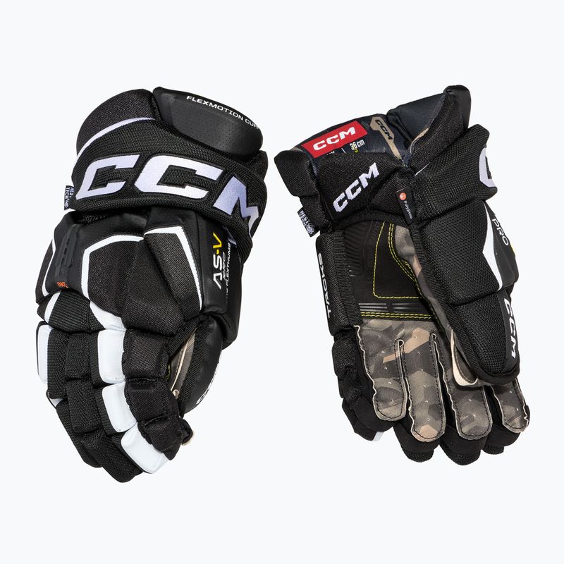 Рукавиці хокейні CCM Tacks AS-V Pro SR black/white 2