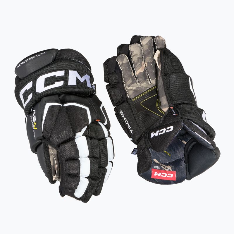 Рукавиці хокейні дитячі CCM Tacks AS-V Pro YTH black/white