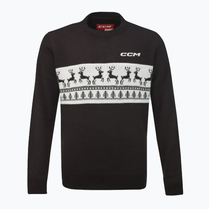Светр чоловічий CCM Ugly Christmas black/white
