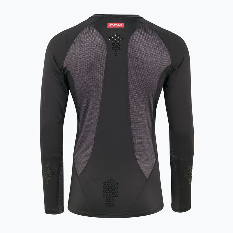 Лонгслів хокейний чоловічий CCM Ribano SR black 2