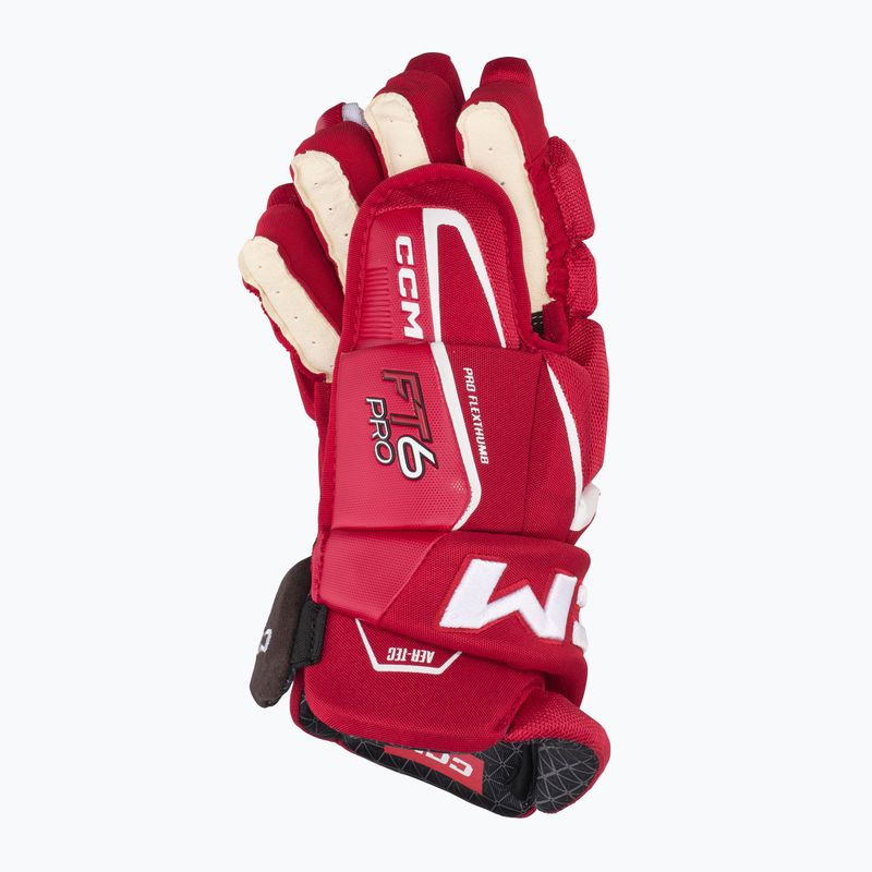 Рукавиці хокейні CCM JetSpeed FT6 Pro SR red/white 3