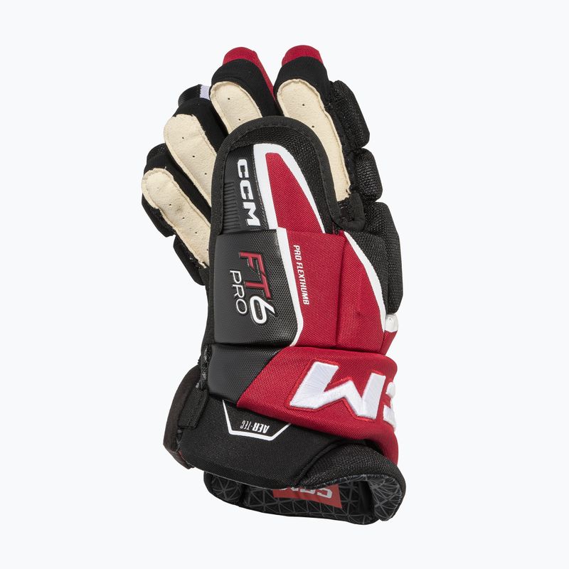 Рукавиці хокейні дитячі CCM JetSpeed FT6 Pro JR black/red/white 3