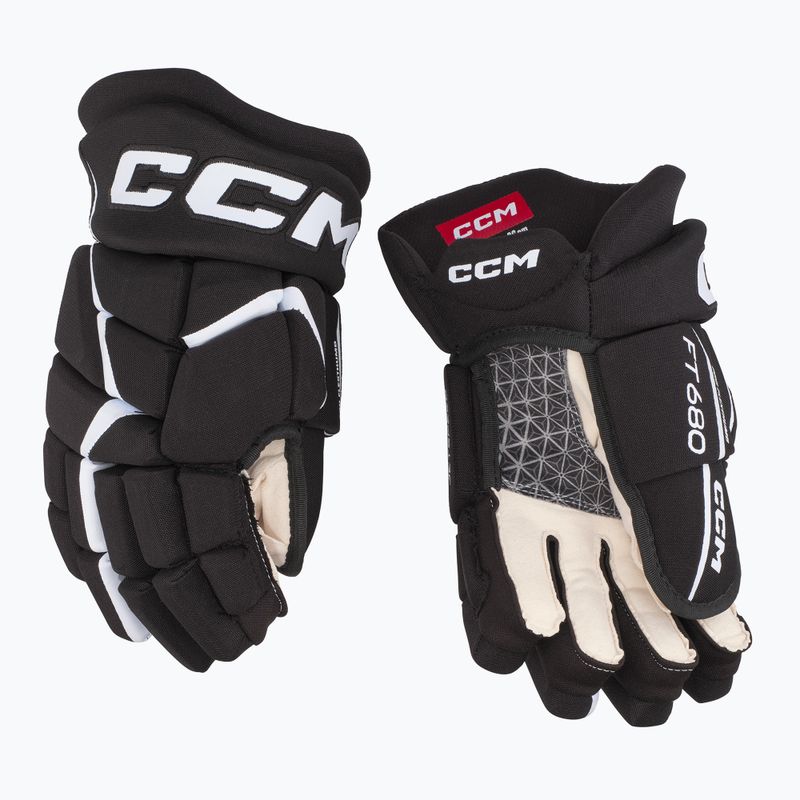 Рукавиці хокейні CCM JetSpeed FT680 SR black/white 2