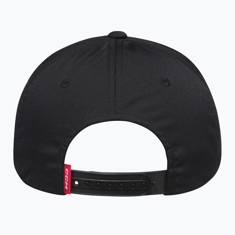 Бейсболка CCM Team Flatbrim Snapback SR black 3