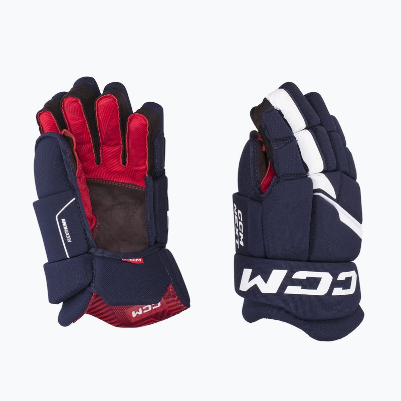 Дитячі хокейні рукавички CCM Next JR navy/white