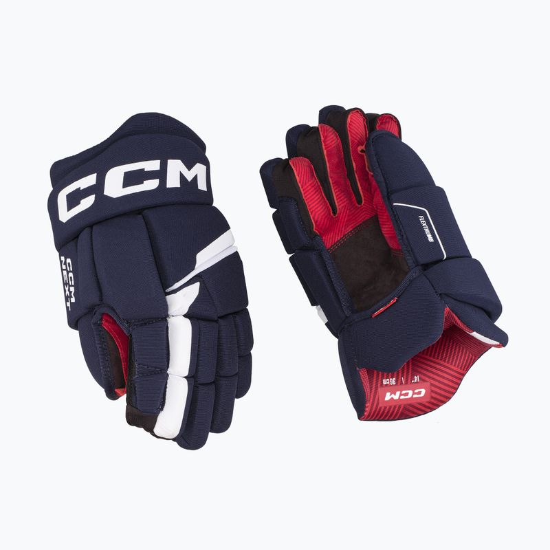 Дитячі хокейні рукавички CCM Next JR navy/white 2