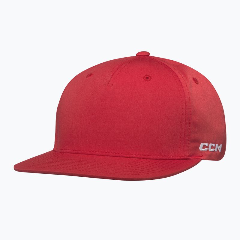 Бейсболка CCM Team Flatbrim Snapback SR red 2