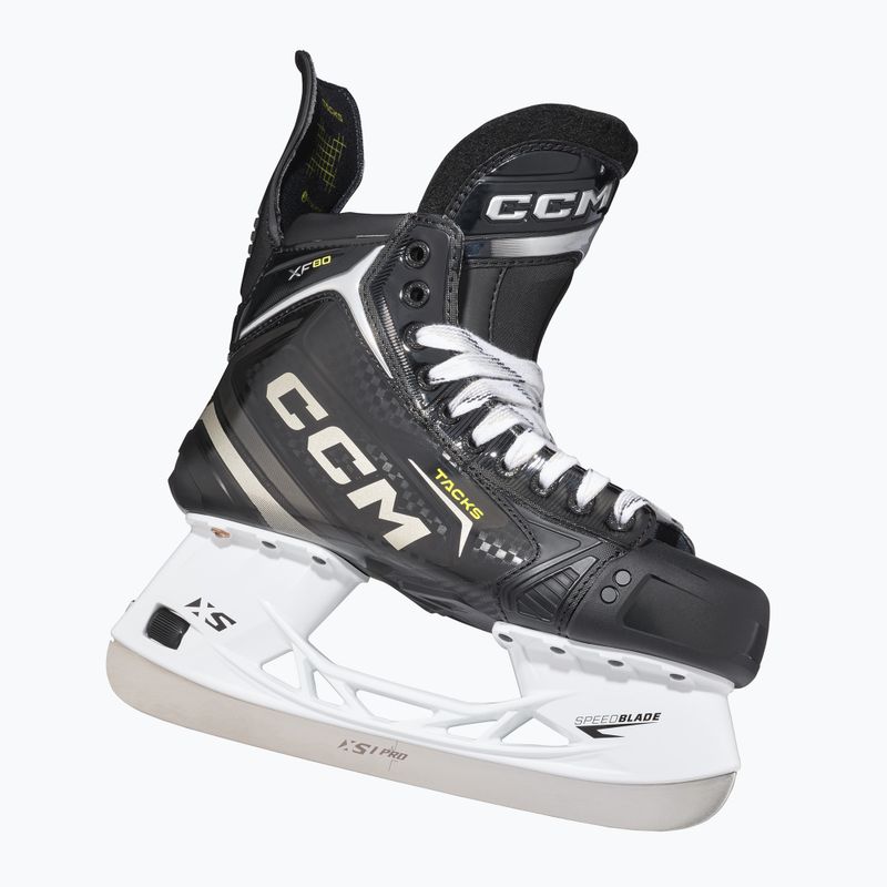 Ковзани хокейні чоловічі CCM Tacks XF80 SR Wide black 6