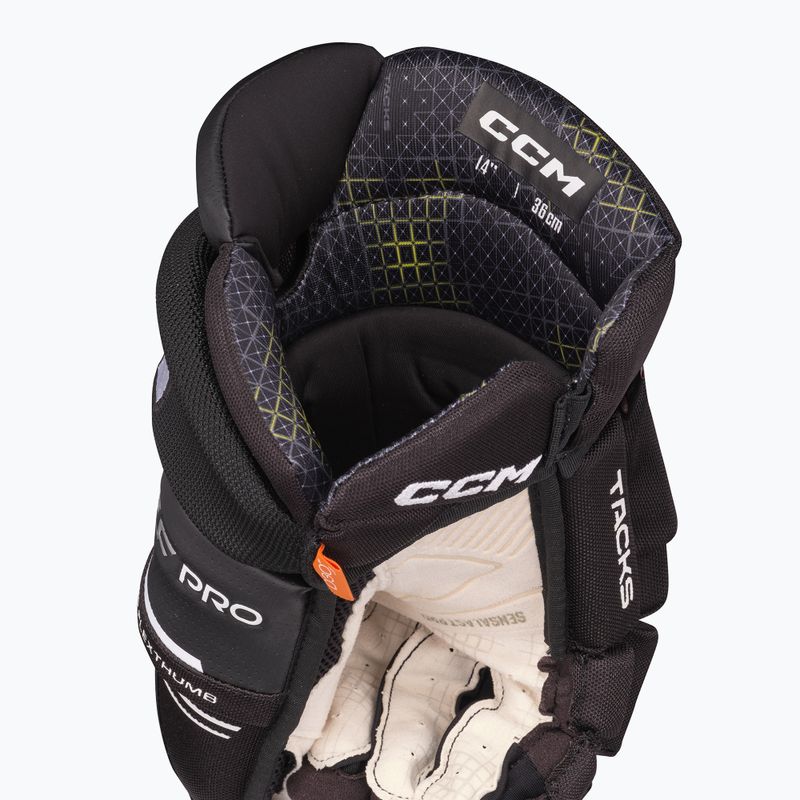 Рукавиці хокейні CCM Tacks XF Pro SR black/white 4