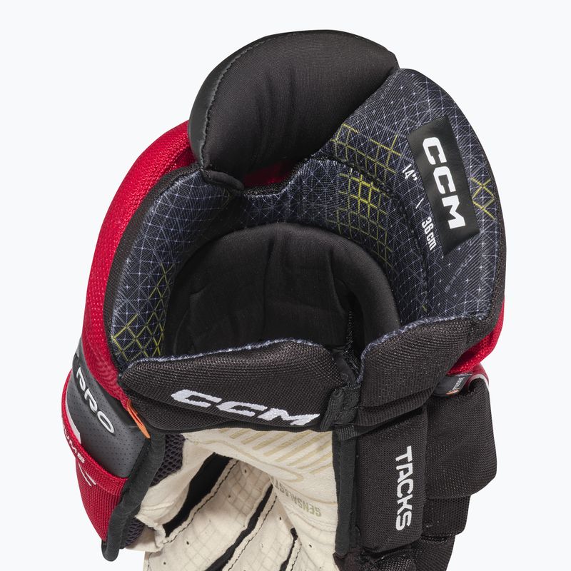 Рукавиці хокейні CCM Tacks XF Pro SR black/red/white 4