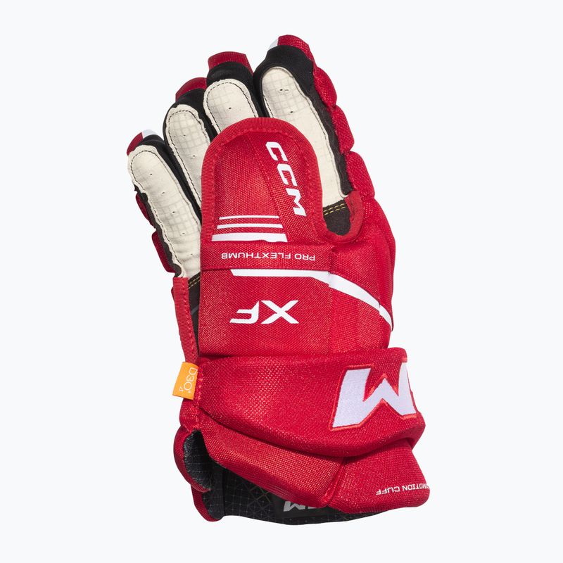 Рукавиці хокейні CCM Tacks XF SR red/white 3