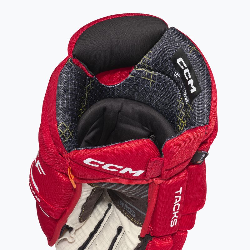 Рукавиці хокейні CCM Tacks XF SR red/white 4