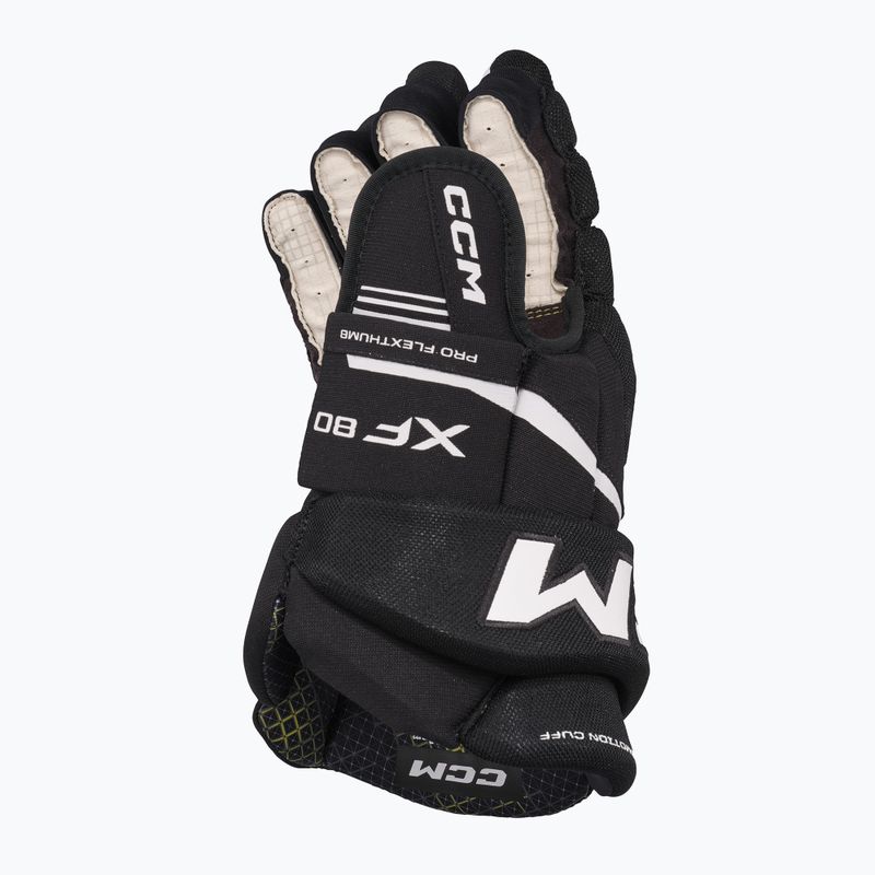 Рукавиці хокейні CCM Tacks XF80 SR black/white 3