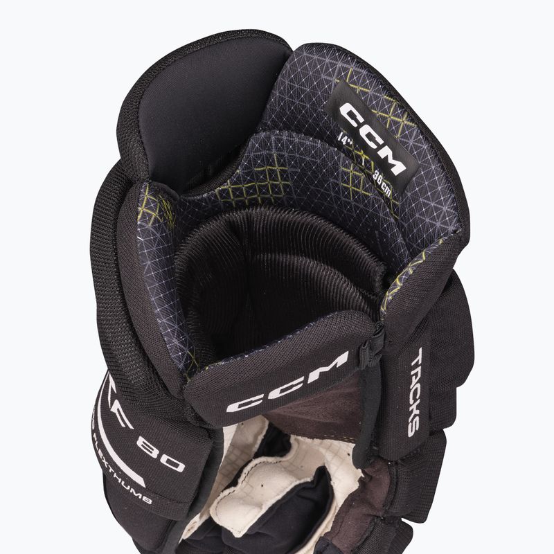 Рукавиці хокейні CCM Tacks XF80 SR black/white 4