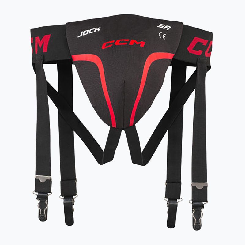 Пояс захисний чоловічий CCM Jock Combo SR black/red