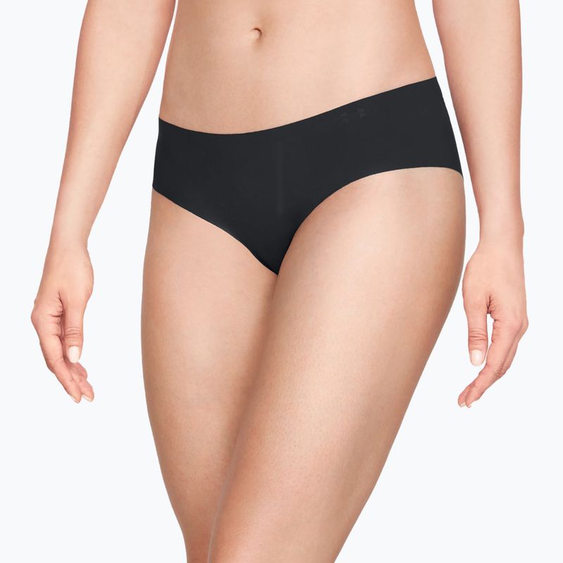 Труси безшовні жіночі Under Armour Ps Hipster 3 шт. чорні 1325616-001 6