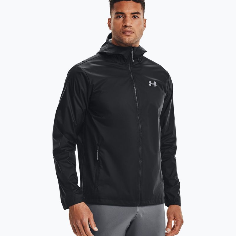 Куртка тренувальна чоловіча Under Armour Forefront Rain 001 чорна 1321439