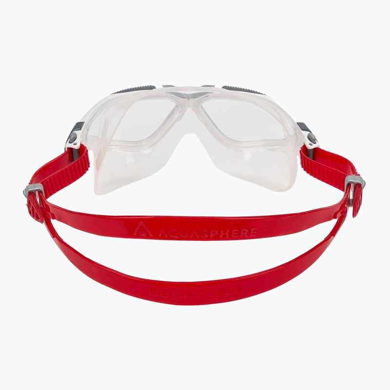 Маска для плавання Aquasphere Vista white/red/clear 4