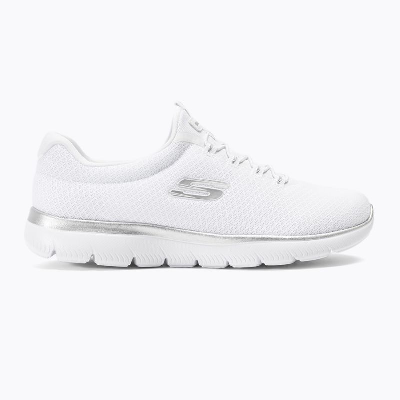 Кросівки тренувальні жіночі SKECHERS Summits white/silver 2