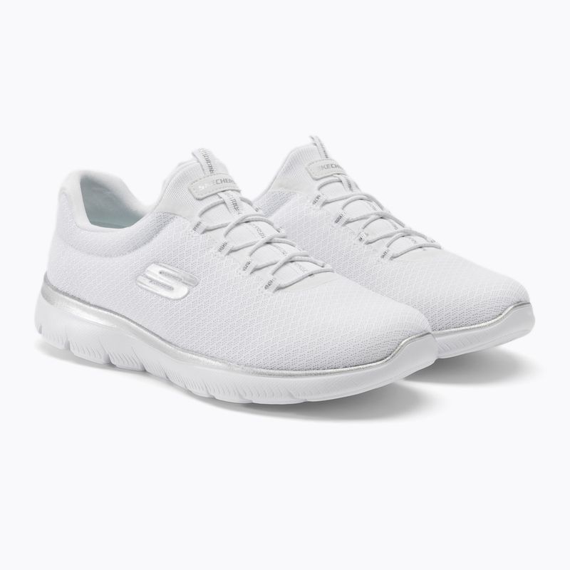 Кросівки тренувальні жіночі SKECHERS Summits white/silver 4