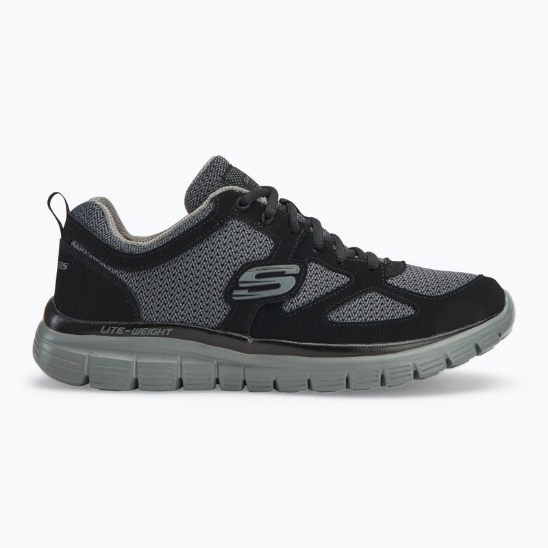 Чоловічі туфлі SKECHERS Burns Agoura чорні / сірі 2