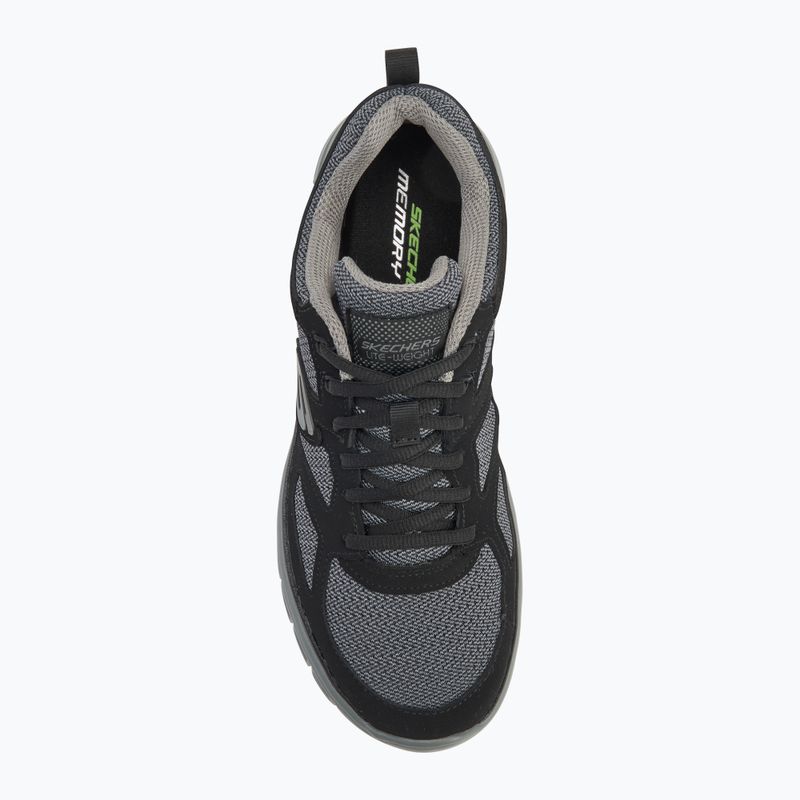 Чоловічі туфлі SKECHERS Burns Agoura чорні / сірі 5