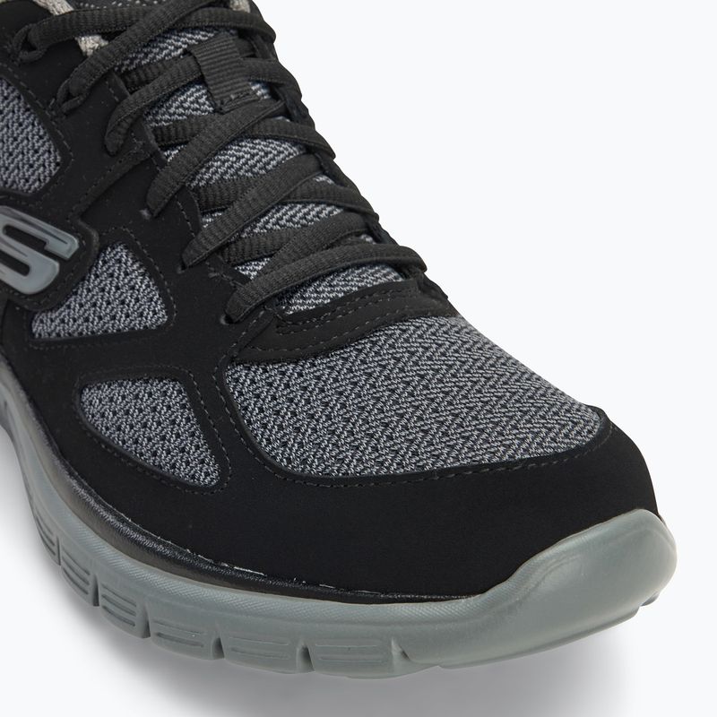 Чоловічі туфлі SKECHERS Burns Agoura чорні / сірі 7