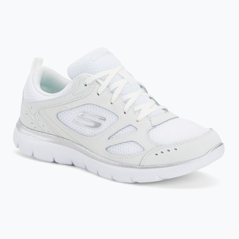 Кросівки тренувальні жіночі SKECHERS Summits Suited white/silver