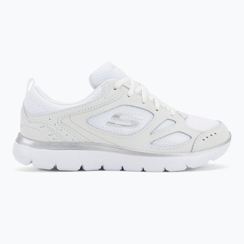 Кросівки тренувальні жіночі SKECHERS Summits Suited white/silver 2