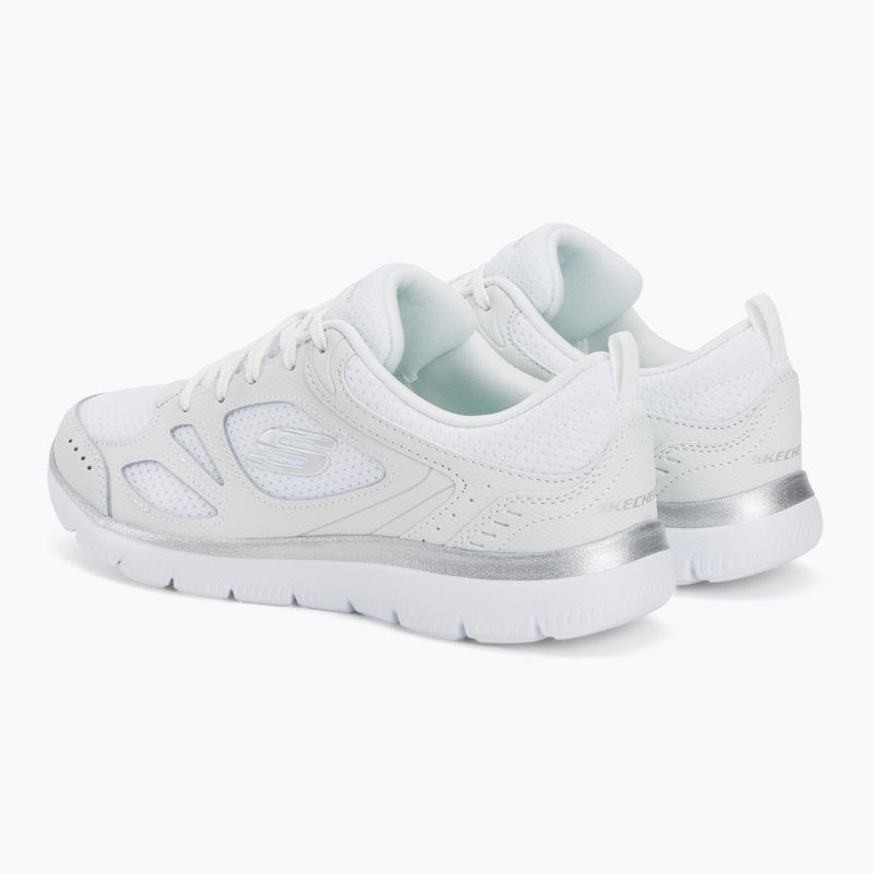 Кросівки тренувальні жіночі SKECHERS Summits Suited white/silver 3