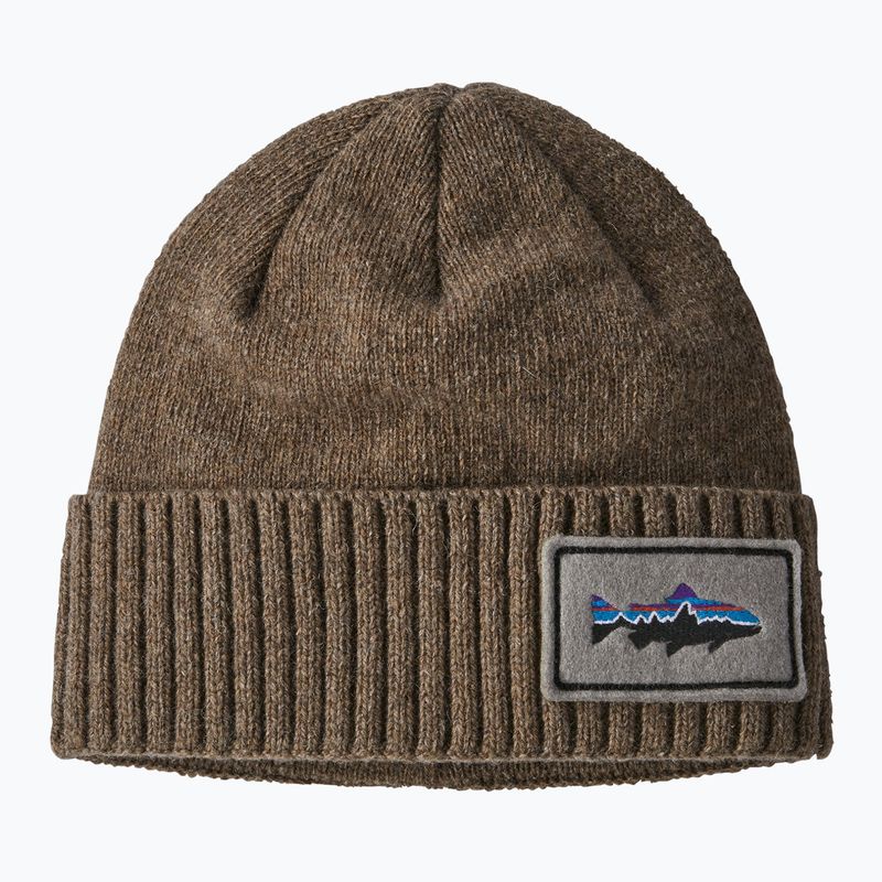Шапка трекінгова Patagonia Brodeo Beanie fitz roy trout patch/ash tan 6
