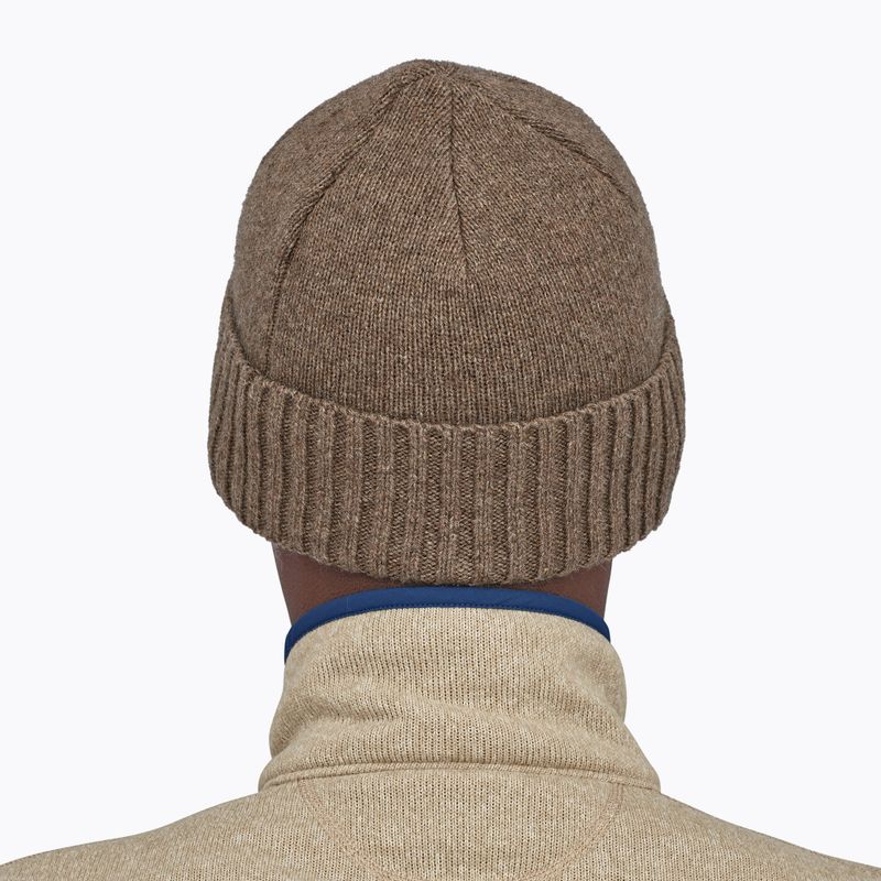 Шапка трекінгова Patagonia Brodeo Beanie fitz roy trout patch/ash tan 9