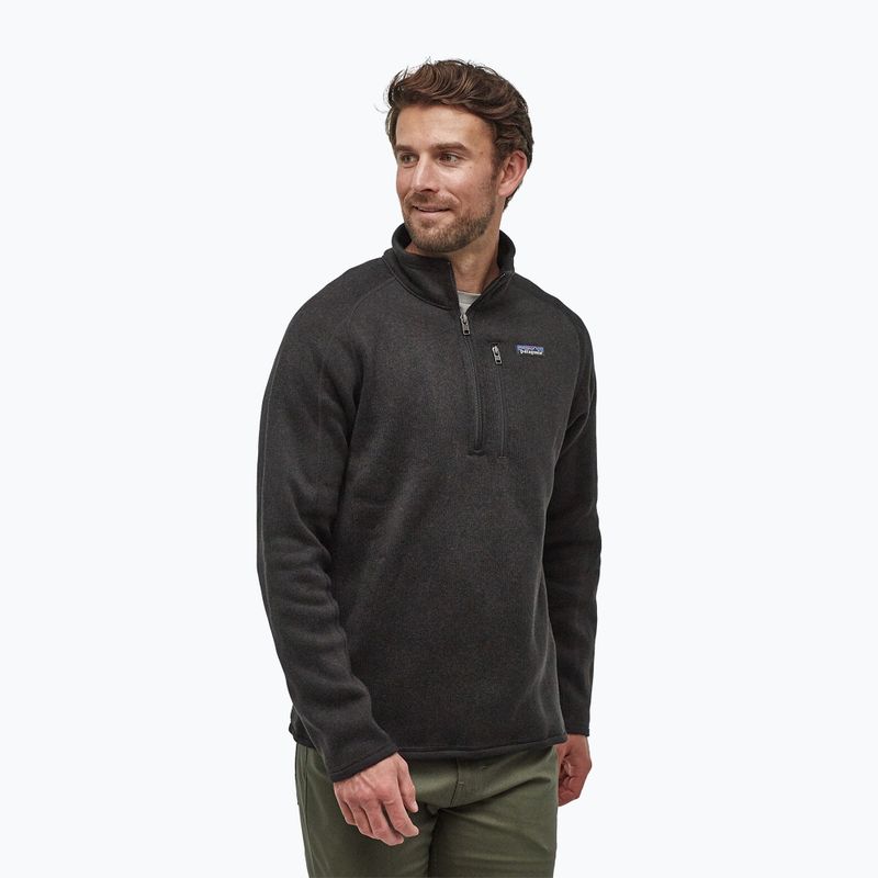 Кофта флісова чоловіча Patagonia Better Sweater 1/4 Zip black