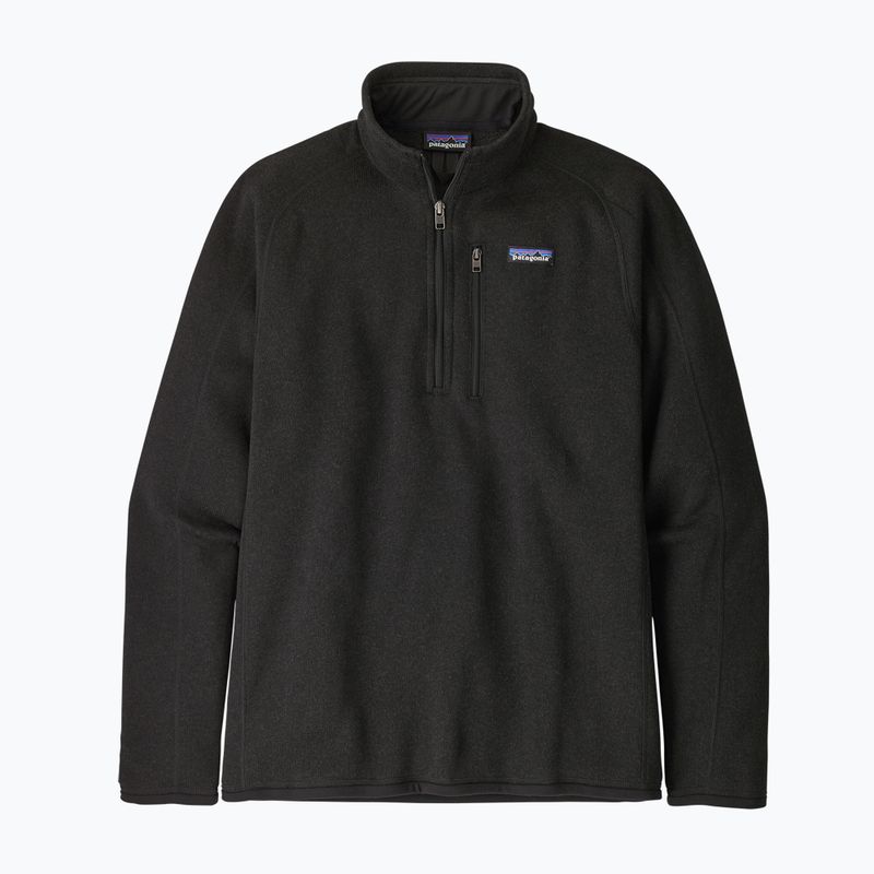 Чоловічий флісовий світшот Patagonia Better Sweater 1/4 Zip чорний 4