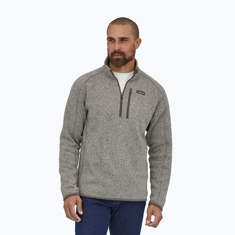 Кофта флісова чоловіча Patagonia Better Sweater 1/4 Zip stonewash