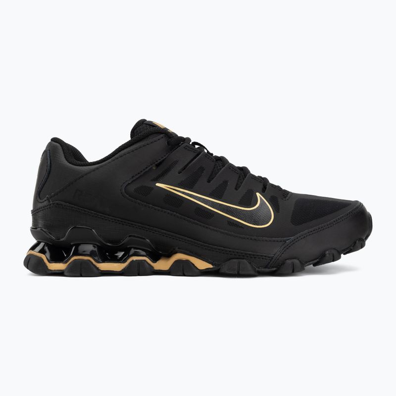 Кросівки для тренувань чоловічі Nike Reax 8 TR Mesh black/black/metallic gold 2