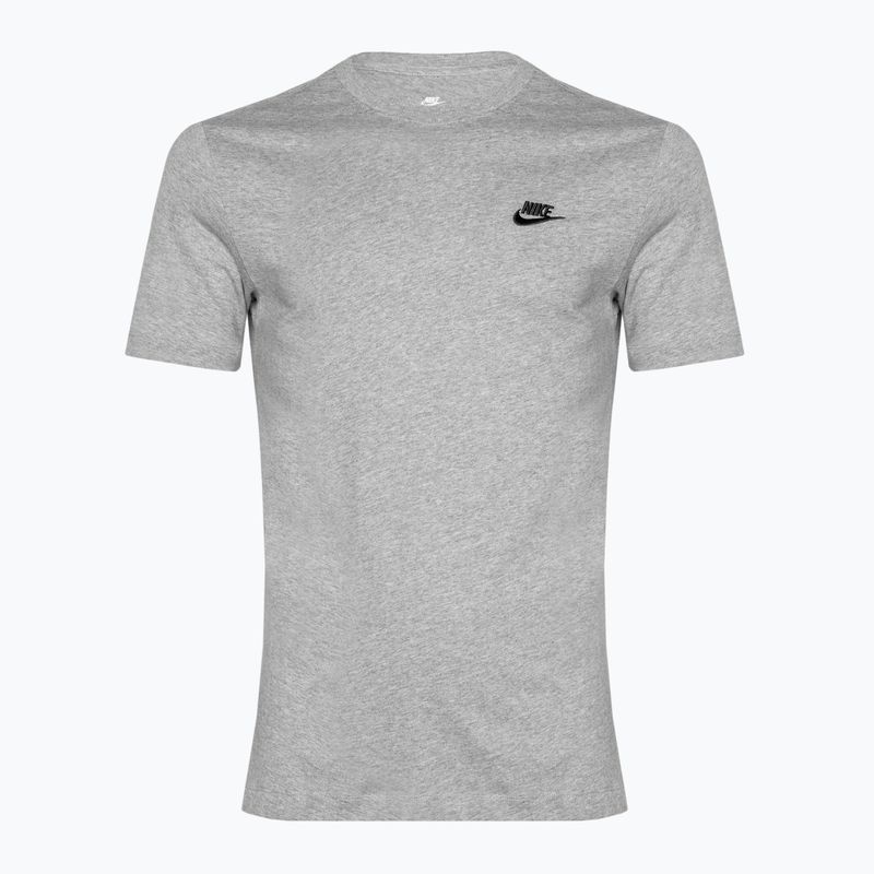 Футболка чоловіча Nike Sportswear Club dark grey heather/black