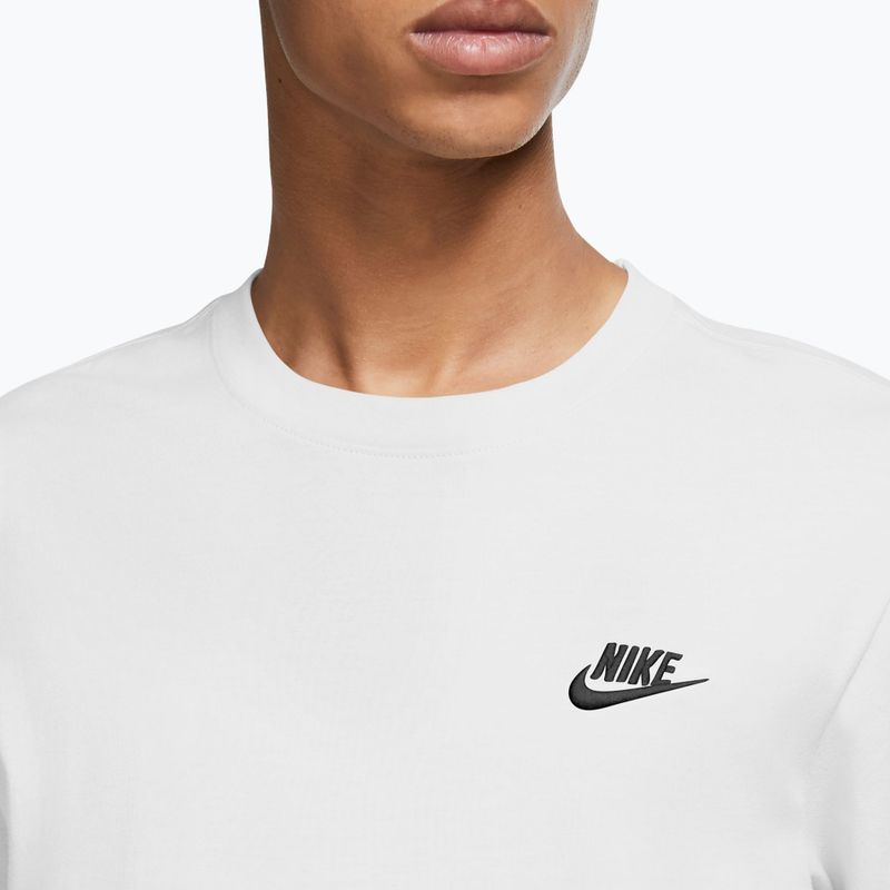 Лонгслів чоловічий Nike Sportswear Club white/black 3