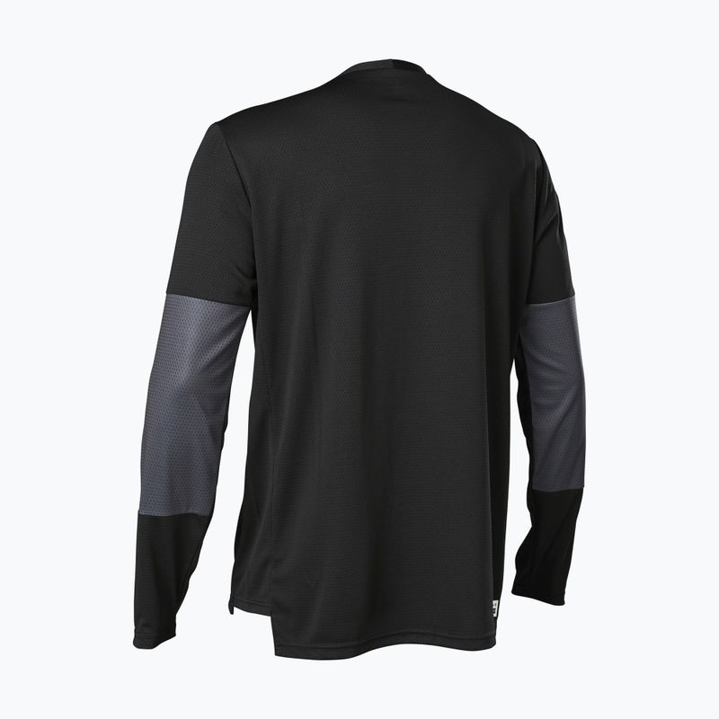 Футболка велосипедна чоловіча Fox Racing Defend LS Jersey Foxhead чорна 28988 2