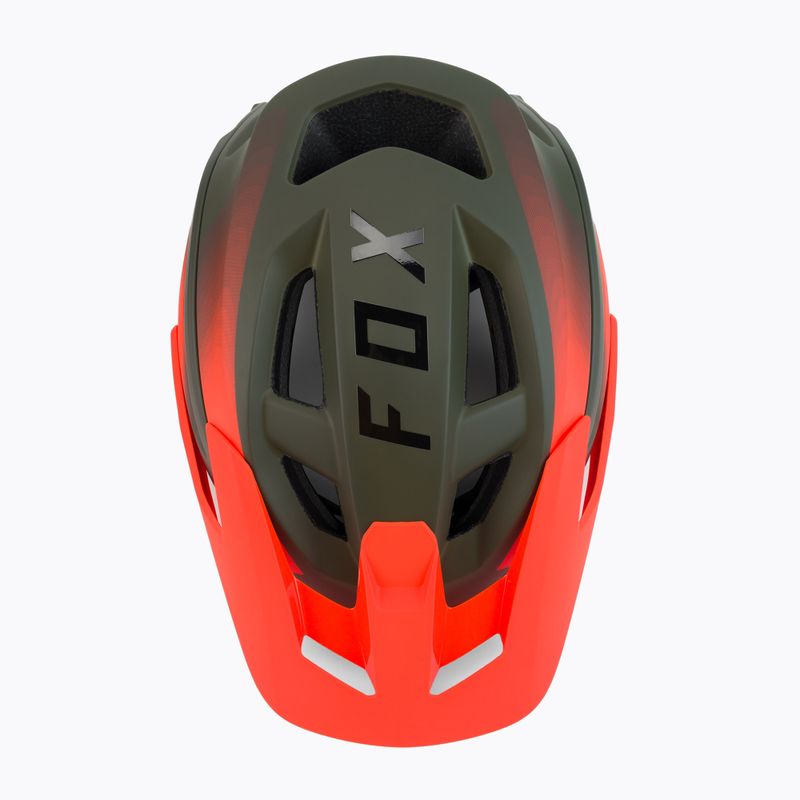 Шолом велосипедний Fox Racing Speedframe Pro Fade зелено-помаранчевий 29463_099_L 6