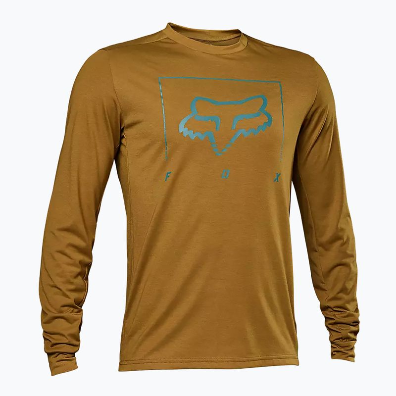 Велофутболка чоловіча Fox Racing Ranger Dr MD Tred LS коричнева 30100_213_S
