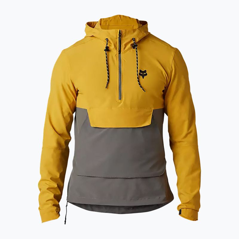 Куртка велосипедна чоловіча Fox Racing Ranger Wind Pullover жовто-сіра 31038_496 5